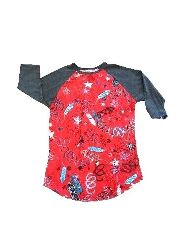 LuLaRoe Polyester 3/4 Sleeve Unisex Kids' Tops & T-Shirts