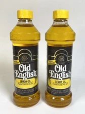 Vintage Old English Lemon Oil Wood Furniture Polish 16 oz NOS (LOT OF 2) 1989