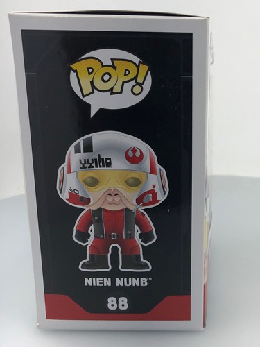 Funko POP! Star Wars The Force Awakens Nien Nunb X-Wing Pilot #88 DAMAGED BOX - Picture 10 of 14