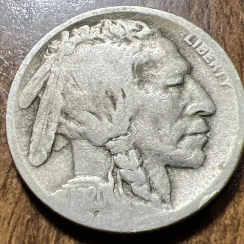 1920-D Buffalo Nickels Actual Nickel