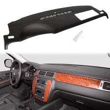 Dash Cover for 07–14 Chevy Tahoe Silverado GMC Sierra Yukon Dash Panel Black