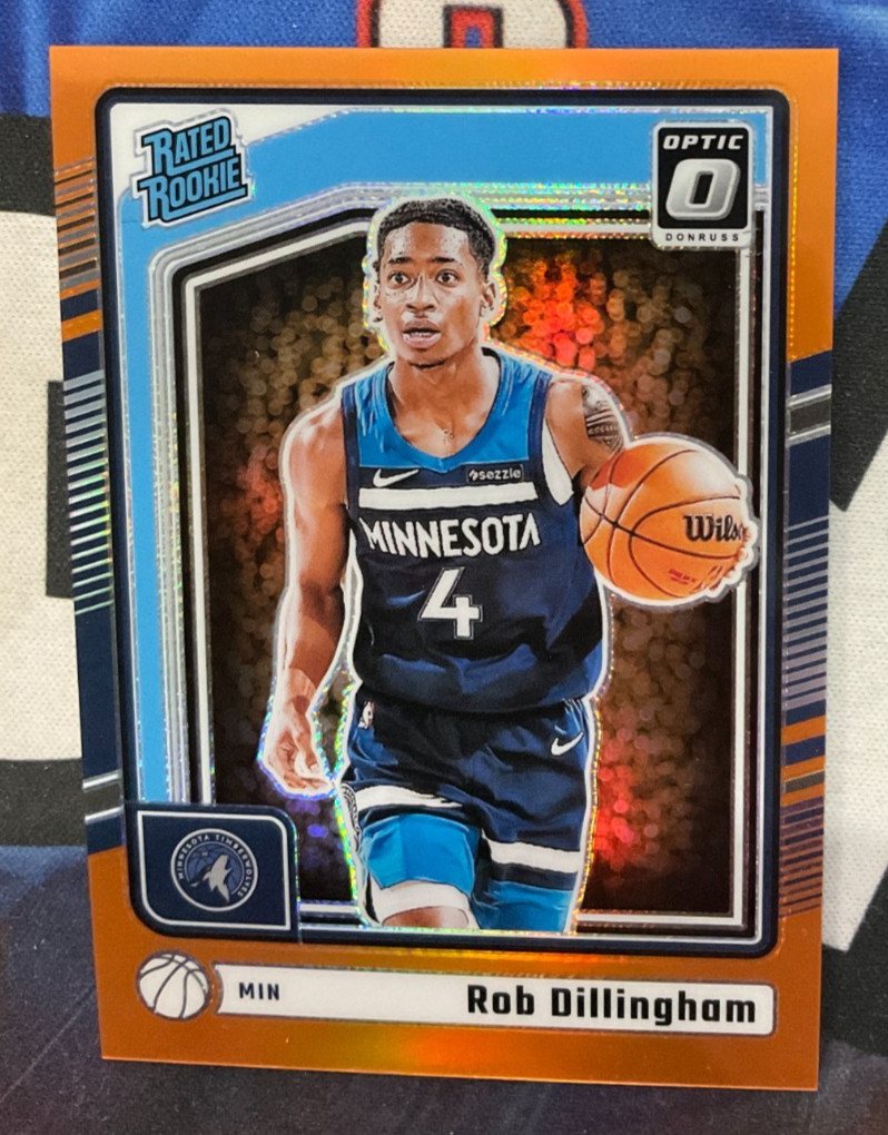 2024-25 Panini Donruss Optic #259 Rob Dillingham 145/175 Orange Rookie (JR)