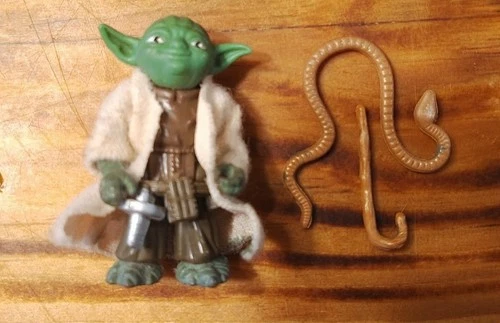 Star Wars ESB - Yoda - 100% complete, brown Snake, dark green,  Kenner 1980