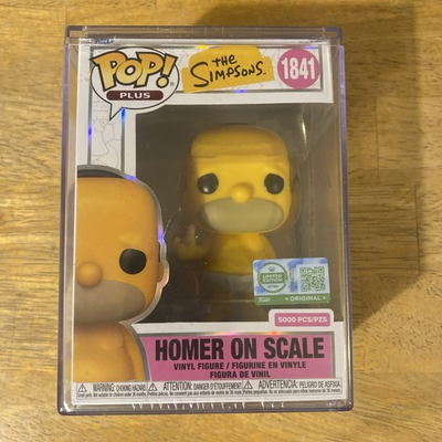 #ad Funko Pop HOMER On Scale #1841 The Simpsons Funko Shop Plus Exclusive LE 5000 $69.99