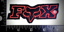 FOX BIKE RACING CHAMPIONSHIP IRON ON SEW ON HUGH QUALITY RED BLACK COLLECTIBLE