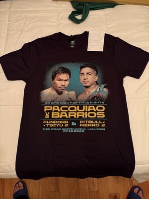 Manny Pacquiao vs. Mario Barrios Official On Site Fight T-Shirt
