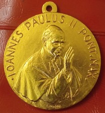 A5 medaglia vaticano papa Giovanni Paolo II Manfrini, ottone