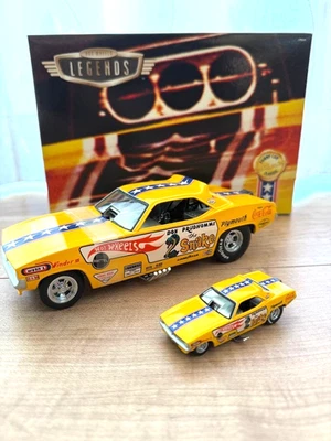 Hot Wheels Plymouth Barracuda Snake Funny Car Legend Series 1/24 1/64 Set Japan - Photo 1/4