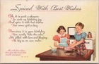 RELIGIOUS Church Sunday School Postcard Birthday Card / Kitchen Baking Scene