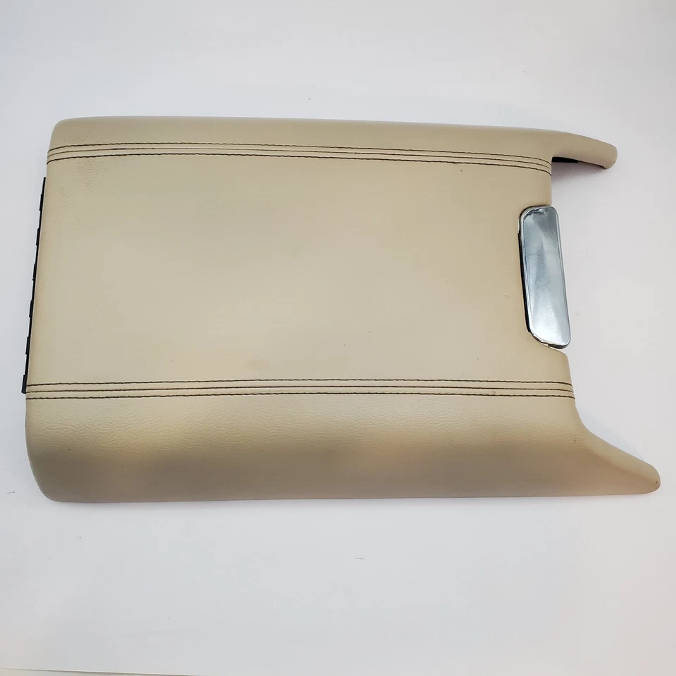 Lincoln Navigator 2003-2006 reposabrazos tapa consola central cubierta OEM cuero beige Foto 3 de 4