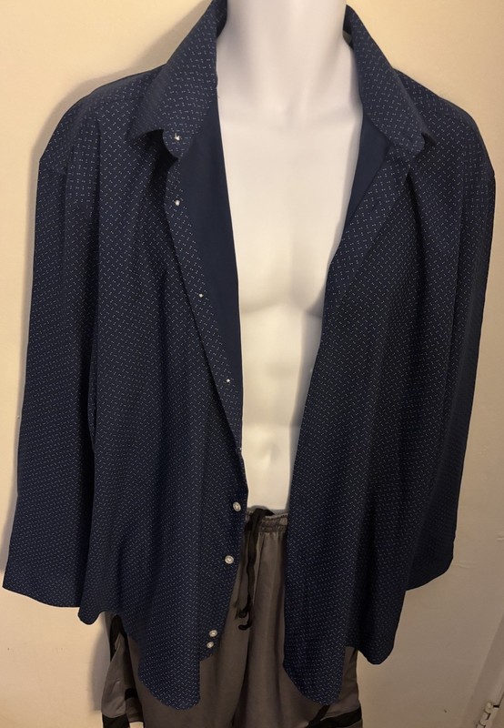 Kenneth Cole Reaction Men's Long Sleeve Dress Shirt Button Down, Size XL