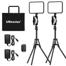 2-Pack LED Video Light Kit, 3000-6500K Dimmable Photography Studio Lights wit...
