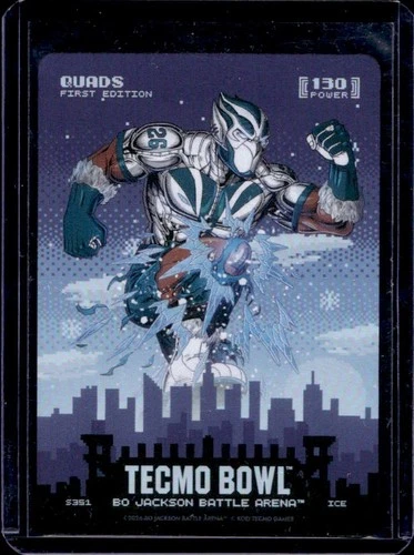 2026 Bo Jackson Battle Arena Tecmo Bowl Quads First Skyline Battlefoil #S351