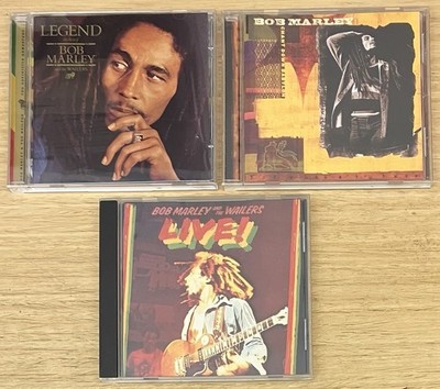 Lot of 3 Bob Marley & The Wailers CDs Live Chant Down Babylon Legend