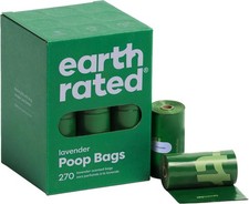 Earth Rated Dog Poop Bags   Leak Proof Lavender Scented Waste Bags, 270 Count