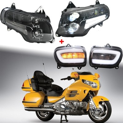 LED Scheinwerfer& Front Blinker Licht Kits Für Honda GoldWing GL1800 2001-2017