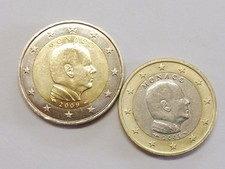 MONAKO 1,- + 2,- Euro (L4750)