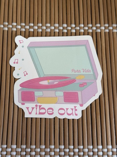 Pura Vida Monthly Club Sticker Record Player
