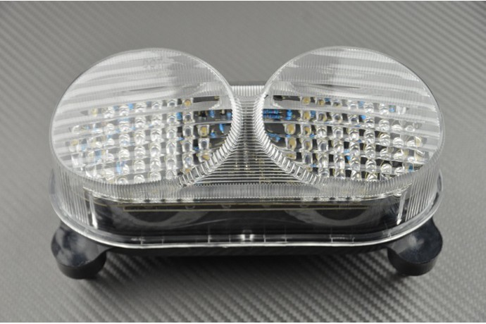 Feu arrière blanc transparent clignotants moto Kawasaki ZX6R ZX600G 1998 1999