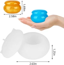 Resin Box Molds, Silicone Bottle Resin Molds with Lids, Storage Container Epo...