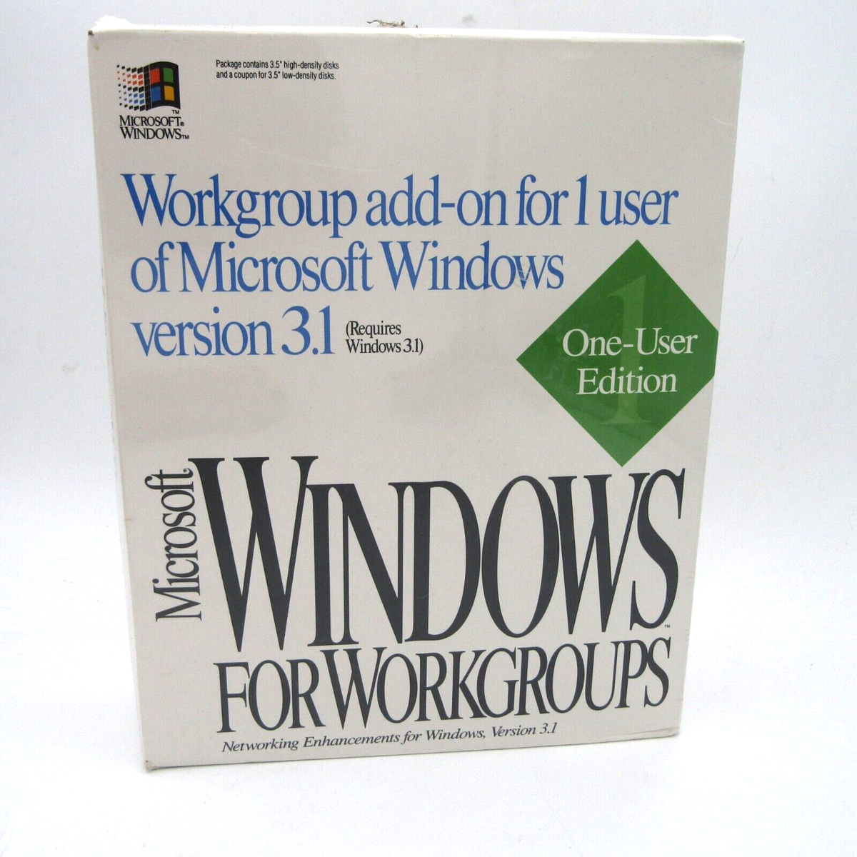 Microsoft Windows For Workgroups Enhancements For Windows 3.1 One