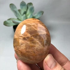 59mm Natural orange moonstone polish/rough Crystal specimens Mineral 126g g6671