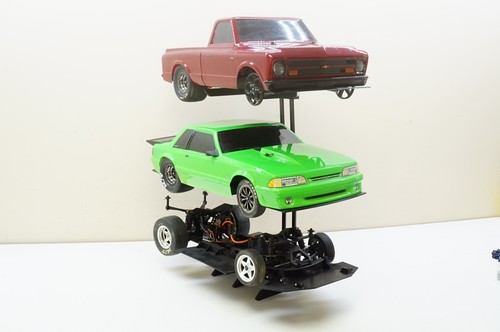 STACKZ 1/10 Scale RC Car Shelf Pit Display Stand Holder for NPRC Drag Cars Rack - Picture 9 of 14