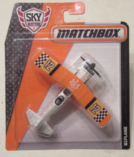MATCHBOX 2016 SKY BUSTERS BIPLANE WHITE/ORANGE