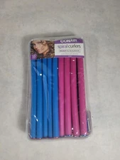 NEW Conair Flexible Rollers Spiral Curlers Body & Bounce 2 Sizes 18 Pieces