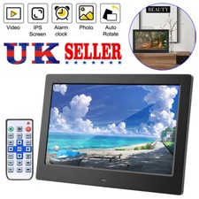 10.1 Inch Digital Photo Frame Desktop Electronic Album IPS Screen UK K2K1