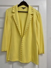 Misook Chain Trim Textured Knit Jacket. Large