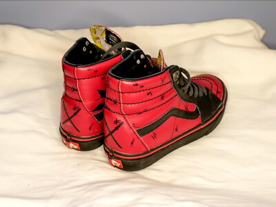 Vans x Marvel SK8-Hi Deadpool Skateboard Shoes Men 3.5 Women 5