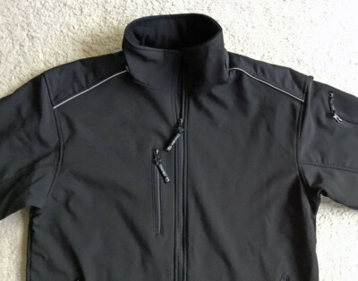 Neue Schwarze Herrenjacke von Centimo, Softshelljacke, Größe M