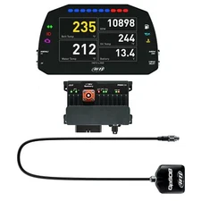 AiM Advanced PDM08 / Data Logger Kit Inc 5'' Display (Street Icons) - 1.3m GPS