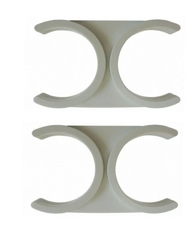 Pair of 2"x2" Double mounting holder clips for reverse osmosis or inline filters