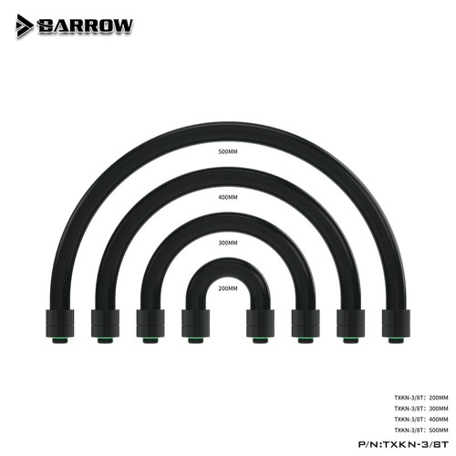 Barrow Water Cooling G1/4' Fitting Soft Tubes 360 Degree Rotating Easy Install - 第 9/10 張圖片