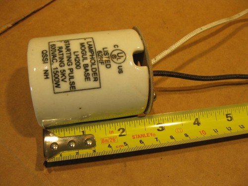 Lamp holder Ceramic Mogul Base Socket LH200 Starting Pulse 5KV 600VAC 1500W HID - Picture 7 of 8
