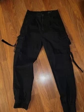 V.I.P Juniors Girls Gothic Combat Cargo Pants Size 9/29
