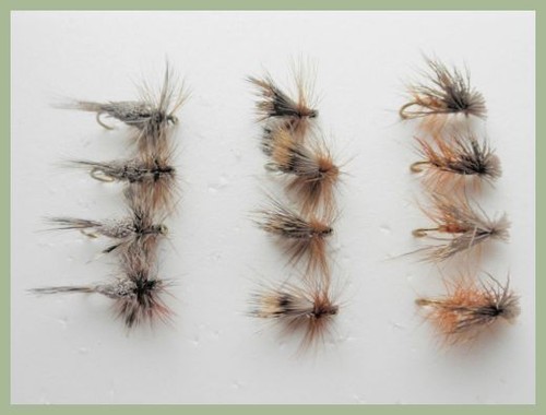 Barbless Trout Flies, 12 Pack, Adams Irresistible, Deer Hair, Elk - Size 10/12 - 第 1/4 張圖片