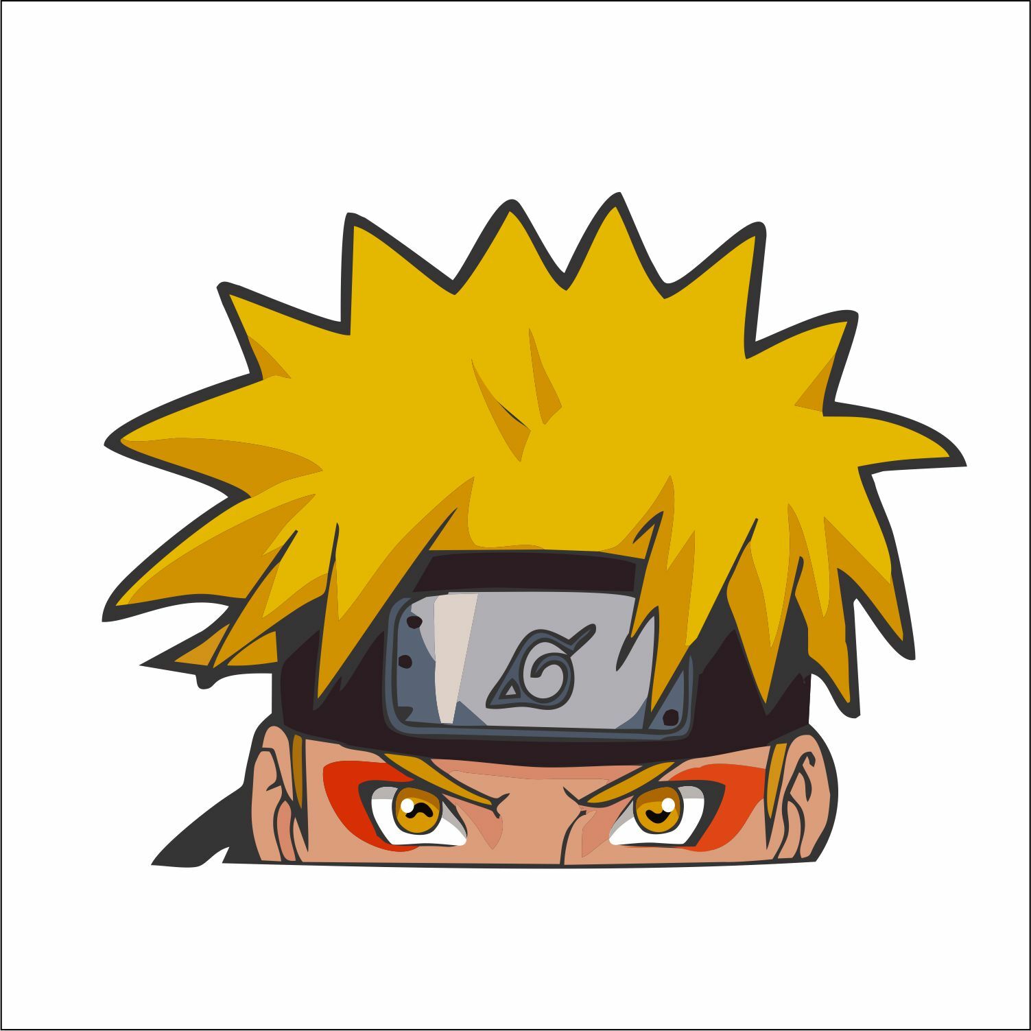 Naruto #2 Peeker Peeking Window Vinyl Decal Anime Sticker Ninja Manga | eBay