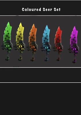 Mm2 Set 🔥 SEER All 6 Painted Seers 🔥 Super Cheap Fast Delivery