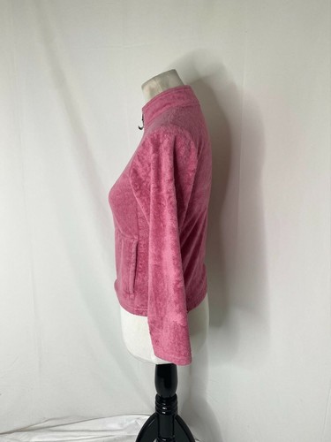 Girl's Medium Sherpa Jacket North Face Pink Pullover Quarter Zip Outerwear - Picture 4 of 8