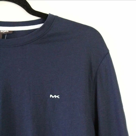 Camicia Uomo Michael Kors Manica Lunga Midnight Navy Nuova con etichette Autentica Taglia S