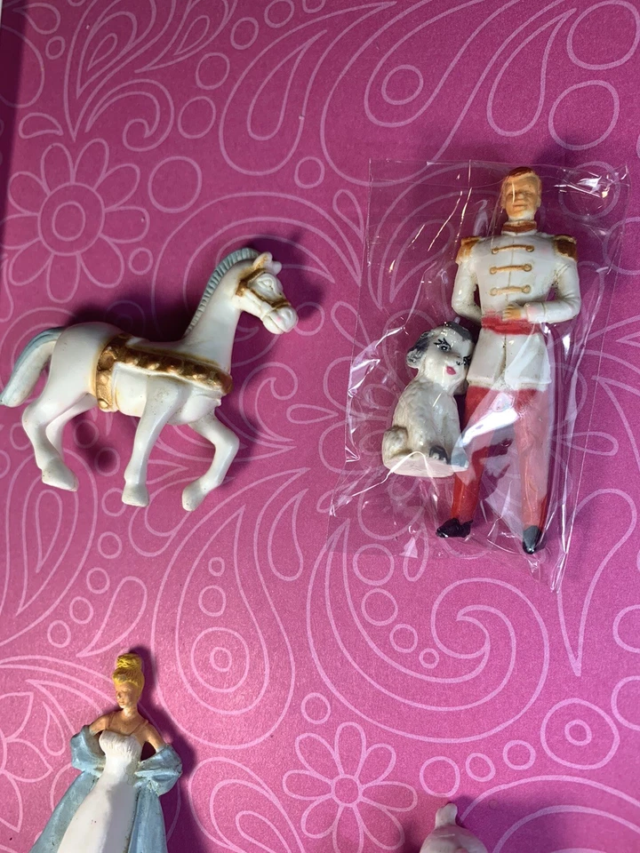 ФИГУРКИ Золушки | Миниатюрный набор винтажный коллекционный ПОЛНЫЙ КОМПЛЕКТ - Изображение 2 из 4