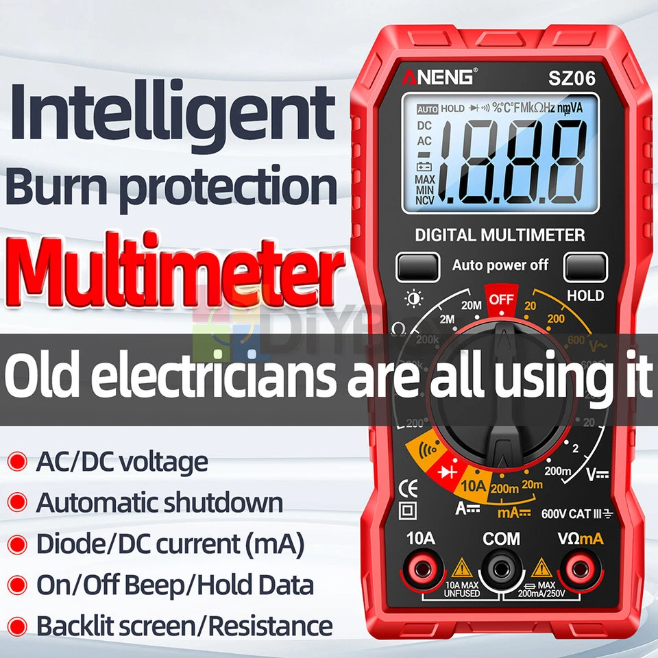 ANENG Digital Multimeter 2000 Stück Profi Messgerät Spannung Strom Tester - Bild 4 von 4