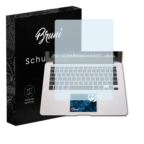 Bruni 2x Folie für Apple MacBook Air Trackpad Schutzfolie Displayschutzfolie