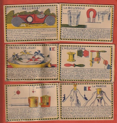 6 CHROMOS - VARIOUS EXPERIENCES WITH EXPLANATIONS