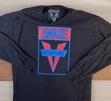 Awake Venture T-Shirt Skateboard Graphic Tee Long Sleeve Crewneck Men Sz M