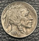 Nice Original 1931-S 5C Buffalo Nickel Full Horn