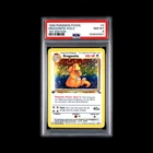 1999 POKEMON FOSSIL 1ST ED #4 DRAGONITE-HOLO PSA 8 NM-MT - PERFECT CENTERING